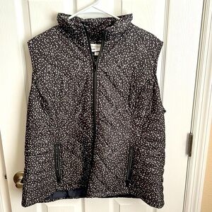 Christopher & Banks Puffer Vest Quilted Padded Sleeveless Jacket‎ Size xl